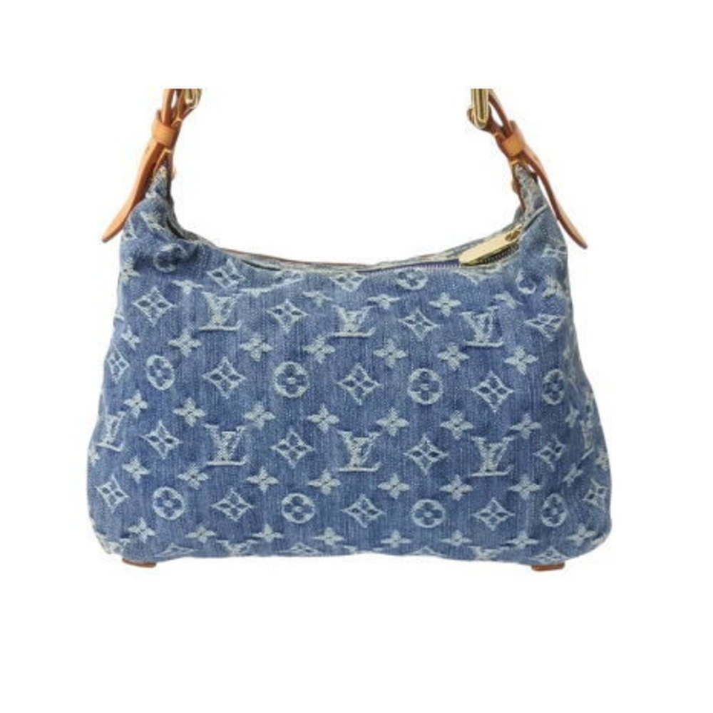 Louis Vuitton Monogram Bag Indigo Baggy Blue Shoulder Denim - Picture 3 of 9